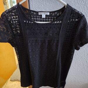 John Paul Richard,  blouse, XS, black lace